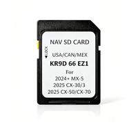 Tarjeta SD de navegación KR9D66EZ1 para Mazda 3, CX-30, CX-50, CX-70 (2025-2026), MX-5 (2024-2026), actualización de mapa GPS mejorada de Estados Unidos, Canadá, México, límite de velocidad HUD