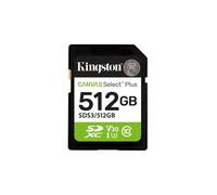 Tarjeta SD Kingston Canvas Select Plus 512 GB UHS-I U3 V30 150 MB/s resistente