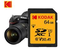 Tarjeta SD KODAK para cámara de alta velocidad 100 MB/s C10 tarjeta de memoria 32GB 64GB 128GB 256GB SDXC A1 U3 V30 UHS-I sdcards para 4K HD SLR DV