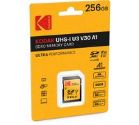 Tarjeta SD Kodak UHS-I U3 V30 Ultra de 256 GB - Velocidad m xima de lectura: 95 MB/s - Velocidad m xima de escritura: 85 MB/s - Almacenamiento de