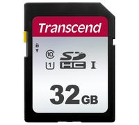 Tarjeta SD TRANSCEND 300S - 32 GB - UHS-I U1 / Class10 - Hasta 95 MB/s de lectura