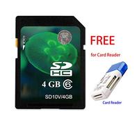 Tarjeta SDXC de capacidad real Tarjeta SD de alta velocidad Clase10 8GB 16Gb 32Gb 64Gb 128GB Tarjeta SD de escritura en velocidad 9M-12M/s tarjeta de memoria flash tarjeta SD para cámara de smartphone (4GB)