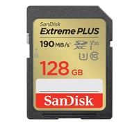 Tarjeta SDXC Sandisk Extreme PLUS SDSDXW2-128G-GNCIN 128 GB 190 MB/s 90 MB/s UHS-I U3 V30