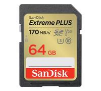 Tarjeta SDXC Sandisk SDSDXW2-064G-GNCIN 64 GB Extreme PLUS 170 MB/s V30 U3