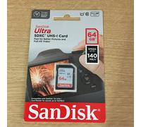 Tarjeta SDXC - SanDisk - Ultra - 64 Go - 140 Mo/s - UHS-I U1