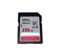 Tarjeta SDXC Ultra de 256 GB, perfecta para capturar fotos y vídeos en alta resolución sin interrupciones. Con velocidades de lectura de hasta 200 MB/s
