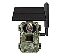 Tarjeta SIM 4G LTE móvil 4 W batería solar 7800 mAh caza Trail visión activada por movimiento cámara IP66 de 4 MP (EU)