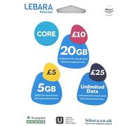 Tarjeta SIM de Lebara Paga Como Usted Va Triple Pre carga 1 libra)