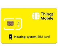 Tarjeta SIM para CALEFACCIÓN - Things Mobile - con Cobertura Global y Red multioperador GSM/2G/3G/4G, sin costes fijos, sin vencimiento y con tarifas competitivas. 10 € de crédito Incluido