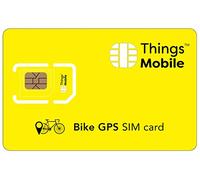 Tarjeta SIM para rastreador GPS de bicicleta -Things Mobile - Cobertura global, red multioperador GSM/2G/3G/4G LTE, sin costos fijos, sin vencimiento con tarifas competitivas. 10 € de crédito Incluido