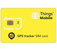 Tarjeta SIM para Tracker/LOCALIZADOR GPS Personal - Things Mobile - Cobertura Global, Red multioperador GSM/2G/3G/4G, sin costes fijos, sin vencimiento. 16€ de crédito Incluido