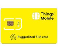 Tarjeta SIM RUGGEDIZED para M2M - Things Mobile - con Cobertura Global y Red multioperador GSM/2G/3G/4G, sin costes fijos, sin vencimiento y con tarifas competitivas. 10 € de crédito Incluido