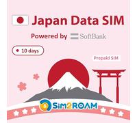 Tarjeta SIM SÓLO Datos de Japón 10 días | 1 GB/Diario a Datos de Alta Velocidad 4G LTE | Desarrollado por Softbank | SIN número de teléfono|短期帰国・短期来日最適・安心日本語サポート