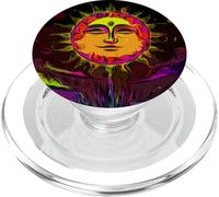 Tarjeta Solar Lenormand con diseño artístico de Oráculo Celestial PopSockets PopGrip para MagSafe