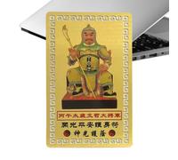 Tarjeta Tai Sui 2026, tarjeta de protección del año del caballo, tarjetas de bendición de metal con grabado decorativo, para el hogar, accesorio espiritual de fácil uso, tarjetas para