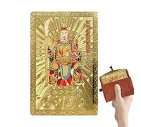 Tarjeta Tai Sui - Bendición Para La Buena Suerte En Metal,Tarjeta Del Año Lunar Chino Tai Sui, Estantería Viaje Mesilla Familia Amigos Coleccionistas Portabilidad De Bolsillo Y Un Tamaño Manejable Ad