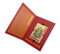 Tarjeta Tai Sui Card 2025, Snake Year Good Luck | Oro chino 2025 para buena suerte, éxito y protección auspiciosos