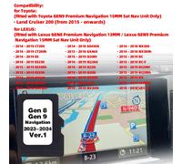 Tarjeta TF Europa Reino Unido mapas Sat Nav GPS 8GB 2024/2025 datos para Lexus Toyota navegación de coche GEN8 GEN9 actualización