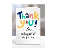 Tarjeta Thank you for being part of my journey, feliz cumpleaños, regalos para hombres, mujeres, hombres, mujeres, hombres, mujeres, él, ella, regalos para Navidad, para decir, A5-141_23