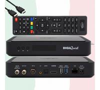 ►Tarjeta TiVuSat 4K + Receptor SAT Italiano DIGIQuest Q90 UHD Certificado✅