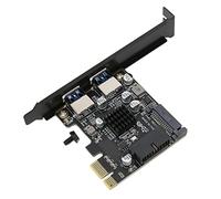 Tarjeta USB 3,0 Pcie, 5Gbps PCI Express PCIE a USB3.0 Tarjeta Adaptadora de Expansión de Cuatro Puertos para/para OS/para Sistemas Linux(ph63 Altura Completa)