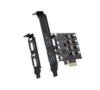 Tarjeta USB PCIe de 4 Puertos, Tarjeta de Expansión PCI Express A USB 2X Tipo A-2X USB C PCIe para Adaptador de PC de Escritorio