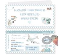 Tarjeta viaje sorpresa | Idea de regalo original personalizado | Incluye tarjeta rasca personalizable divertida | Regalo viaje sorpresa | Tarjeta de embarque para viajeros