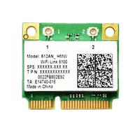 Tarjeta WiFi 5100AGN de doble banda 2.4G y 5G, 300Mbps, MINIPCIE, compatible con portátiles DELL,