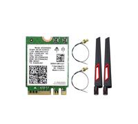 Tarjeta WiFi 6 AX200NGW + Antena 10DBI, Adaptador WiFi 5.2 de 2,4 G/5 GHz, Tarjeta de Red Inalámbrica de 2974 Mbps para Windows 10/11