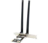 Tarjeta WiFi 6E AX5400 PCIe WiFi para PC de escritorio (con Intel AX210NGW), Bluetooth 5.2, 802.11ax Tri-Band 6GHz/5GHz/2.4GHz adaptador inalámbrico con MU-MIMO, OFDMA, compatible con Windows 11/10