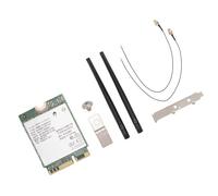 Tarjeta WiFi 7, Tarjeta de Red BE200NGW 2.4/5/6 G Máximo 5800 Mbit/S NGFF M.2 MU MIMO para Laptop (Sin Antena) (Tarjeta WiFi 7 con Antena incorporada) (Tarjeta WiFi 7 con Antena y Soporte)