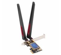 Tarjeta WiFi 7260AC 2,4 GHz 5 GHz 1200 Mbps Tarjeta Adaptadora de Red Inalámbrica PCIe X1 con Antena Dual de 10 DBi 4.0, para Computadoras con 7 8 10