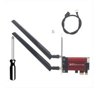 Tarjeta WiFi MT7927 con antena dual de 8 dB, 2,4 G/5 G/6 G, tribanda, 8774 M, adaptador inalámbrico MT7927, BT5.4 Gigabit