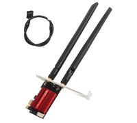 Tarjeta WiFi PCIe 7265AC Pro PCIe, 1200Mbps de Doble Banda 2.4GHz 5GHz 4.0 Enchufe y Reproduce Adaptador de Red Inalámbrica para 7, 8, 10, 11 PC de Escritorio, Fuerte Compatibilidad para