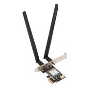 Tarjeta WiFi PCIe para PC, 5400 Mbps 2,4 GHz 5 GHz 6 GHz Tarjeta de Red Inalámbrica Bluetooth 5.3 de Triple Banda, Compatible con Adaptador de Tarjeta de Red Inalámbrica MU MIMO