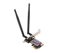 Tarjeta WiFi6 AX1800 PCIe WiFi, Adaptador Inalámbrico PCI E de Doble Banda, Bluetooth 5.2, WPA3, Tarjeta de Red PCIe 802.11AX, Antena Dual de 6dBi, Soporte de Perfil bajo,