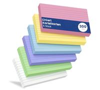 Tarjetas A7 a rayas, 300 unidades, A7, tarjetas de aprendizaje de colores, tarjetas de vocabulario, tarjetas de vocabulario, tarjetas de vocabulario, tarjetas para escribir, a rayas, tarjetas de