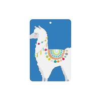 Tarjetas ambientadoras de coche con estampado de llama, 10 hojas perfumadas para colgar