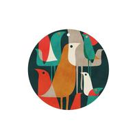 Tarjetas ambientadoras de coche con estampado de pájaros de Flock Of Birds, 10 hojas colgantes perfumadas para coche