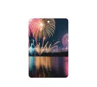 Tarjetas ambientadoras de coche con impresión de fuegos artificiales, 10 hojas perfumadas para colgar