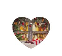 Tarjetas ambientadoras de coche con impresión de imágenes navideñas, 10 hojas colgantes perfumadas para coche