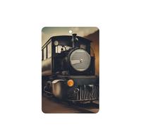 Tarjetas ambientadoras de coche con impresión de locomotora, 10 hojas perfumadas para colgar
