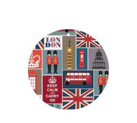 Tarjetas ambientadoras de coche con impresión de símbolos de Inglaterra, 10 hojas colgantes perfumadas para coche