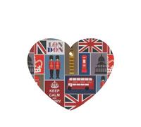 Tarjetas ambientadoras de coche con impresión de símbolos de Inglaterra, 10 hojas colgantes perfumadas para coche