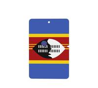Tarjetas ambientadoras de coche con la bandera de Suazilandia, juego de 4 piezas, para coches y hogar, fragancia de lavanda de larga duración