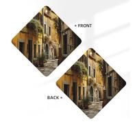 Tarjetas ambientadoras italianas para coche, 10 unidades, diseño de calle vieja