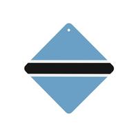 Tarjetas ambientadoras para coche, diseño de bandera de Botswana, juego de 4 piezas, para coches y hogar, fragancia de lavanda de larga duración