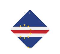 Tarjetas ambientadoras para coche, diseño de bandera de Cabo Verde, 6 piezas, cartulina perfumada, decoración para coches, dormitorios, armarios