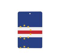Tarjetas ambientadoras para coche, diseño de bandera de Cabo Verde, 6 piezas, cartulina perfumada, decoración para coches, dormitorios, armarios