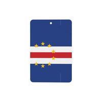 Tarjetas ambientadoras para coche, diseño de bandera de Cabo Verde, juego de 4 piezas, para coches y hogar, fragancia de lavanda de larga duración
